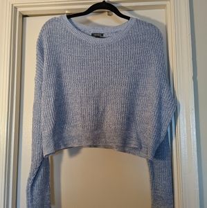 Wild Fable Blue Cropped Sweater